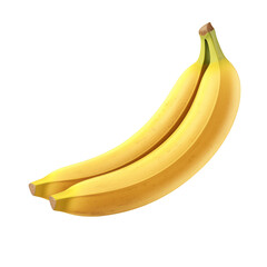  Realistic Ripe Banana Fruit isolated on transparent background Remove png