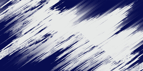 Halftone dots white and blue color pattern gradient grunge texture background. Dot pop art comic sport style vector illustration. modern background grunge