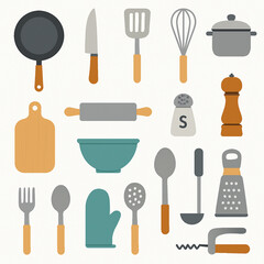 Kitchen utensils and cooking tools
