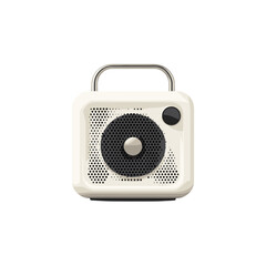 Classic retro-style portable music speaker.