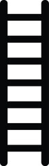 Obraz premium Ladder vector black silhouette print design