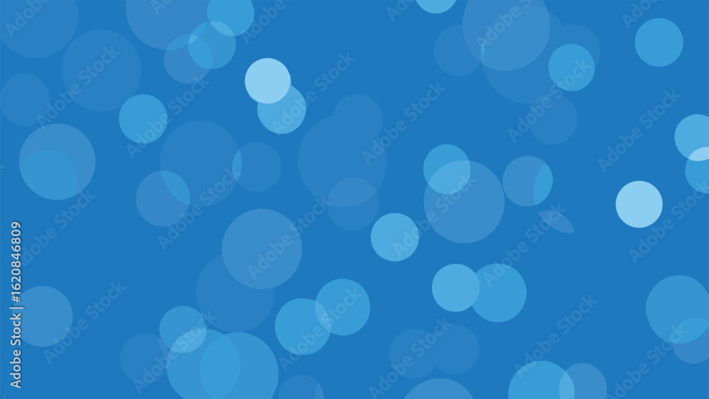 Aufkleber abstract blue circular bokeh background illustration ideal for design projects and backgrounds