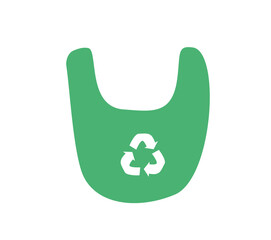 recycle symbol on hand