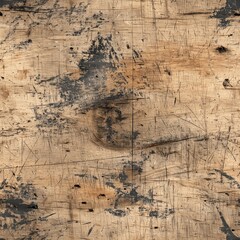 Naklejka premium Seamless Scuffed blackboard seamless texture, scratched school wood surface with chipped edges and faded black paint | education background | vintage classroom style tile