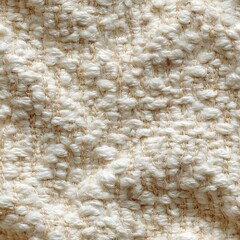 Seamless Bouclé fabric seamless texture, fuzzy nubby wool weave with cozy weight and soft boucle surface | natural cream yarn | cozy upholstery fabric or winter fashion textile