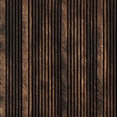 Fototapeta premium Seamless Grooved dark timber seamless texture, deep vertical lines with rough grain in dark brown wood | Rustic architectural paneling | Exterior siding and wall surface detail