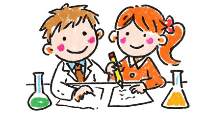 Children Conducting Science Experiments in Classroom Setting