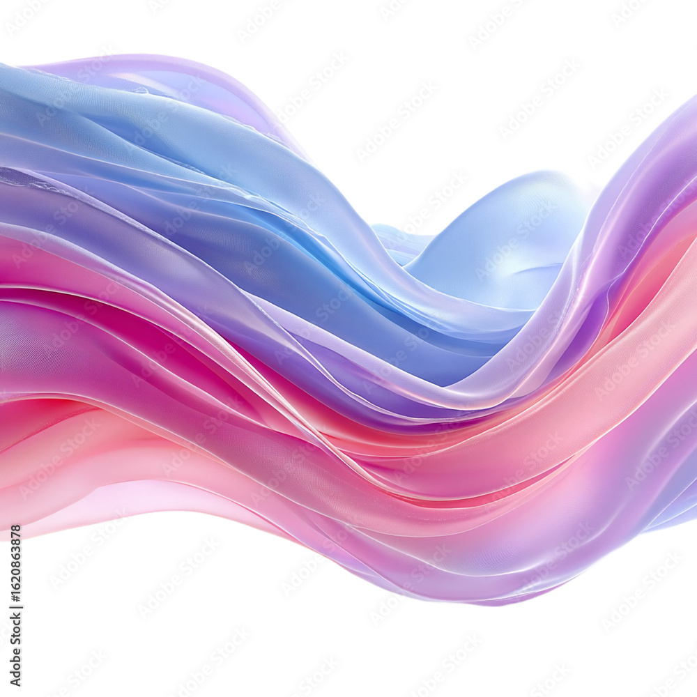 Poster pastel flowing fabric render art design material for abstract background