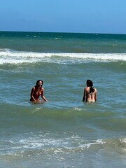 family on the beach
