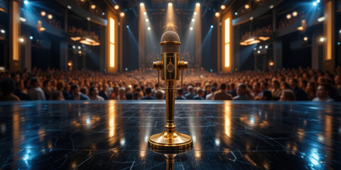 Obraz premium Live performance showcase concert hall event photography vibrant atmosphere close-up view celebrating music culture