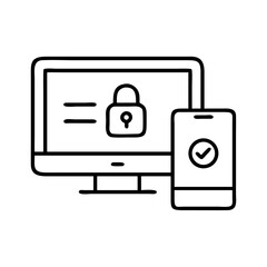 Secure multi factor authentication on computer and mobile phone security system access control