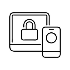 Secure multi factor authentication mfa for computer and mobile phone security login access protection