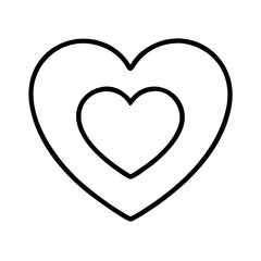 Heart outline vector graphic for valentine's day love symbol heart shape design element icon 90