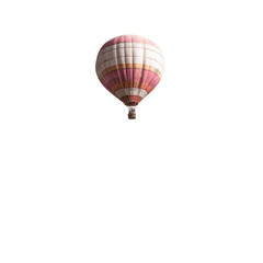 Obraz premium Hot air balloon against dark background