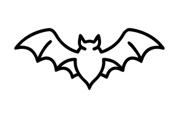  black and white bat silhouette vector