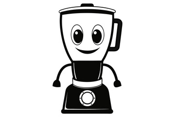 blender vector silhouette black and white