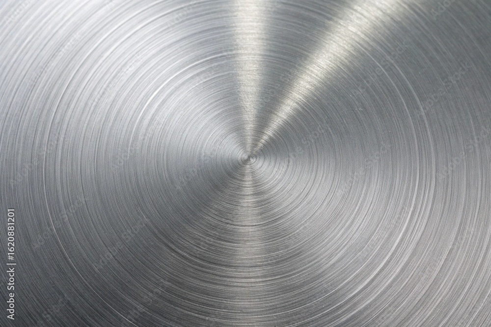 Poster circular brushed metal texture background with a radial pattern, ideal for creating a modern and ind