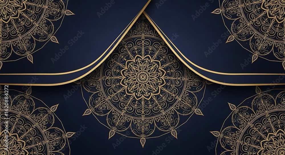 Poster an ornate background featuring intricate patterns and decorative elements, creating a visually appea
