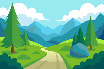 Fototapeta premium road in mountains