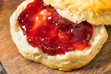 Buttery Buttermilk Biscuits and Strawberry Jam