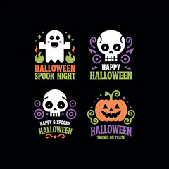 halloween icon set