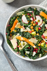 Healthy Homemade Fresh Kale Salad