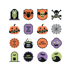 halloween icon set