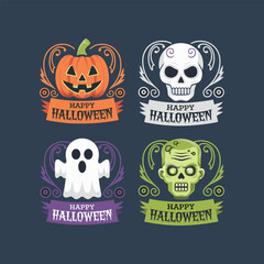 halloween icon set