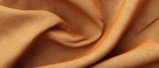 Orange fabric texture background draped textile