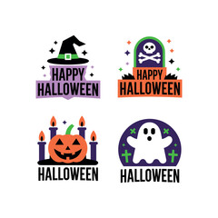 halloween icons set