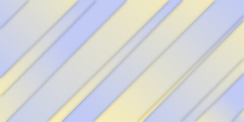 Obraz premium Abstract pastel blue and yellow geometric background. Modern diagonal stripe texture with soft shadow. Minimalist clean business vector illustration for banner