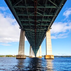 Bridge structure beneath