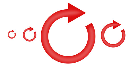 circle arrows. Vector elements. red loading symbol