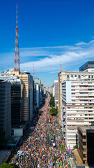 Parada Orgulho Avenida Paulista São Paulo Drag LGBTQIAP+ Festival Diversidade Rua Ocupada...