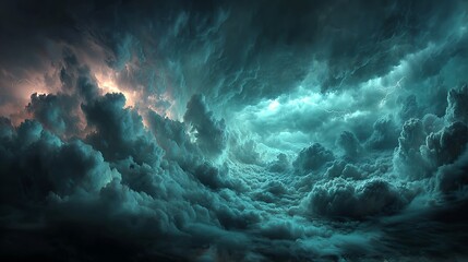 Radiant Blue Cumulus Clouds in Dynamic Atmosphere – Immersive Visual for Eco-Friendly Wellness and Metaverse Branding Campaigns