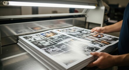 Freshly Printed Photo Book: Man Inspecting Black and White Interior Design Images