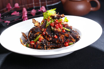 Chinese cuisine, Cantonese cuisine, cold stir fried chicken feet