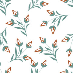 seamless pattern with flowers