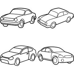 Coloring Page Outline Vector Design, Simple Drawing, Creative Art Template, Kids Coloring Sheet