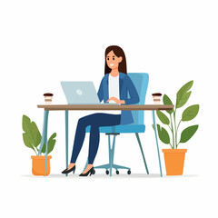 Businessfrau im Coworking Space &ndash; modernes Arbeiten