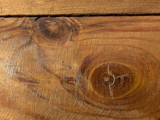 Exploring the textures of wooden planks with intricate knots and warm earthy tones revealing...