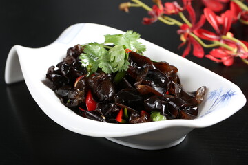 Chinese cuisine, Cantonese cuisine, cold mixed fungus