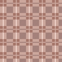 Seamless Brown Plaid Pattern Background