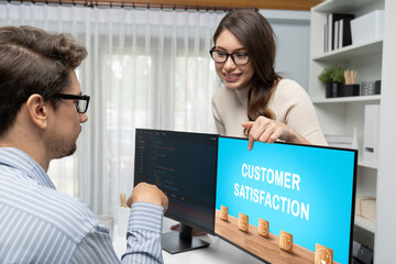 Customer satisfaction and evaluation analysis on brisk software computer for marketing strategy...