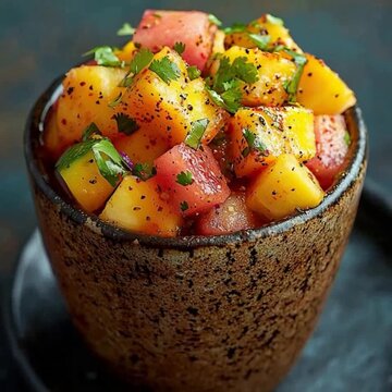 mexican fruta con chamoy fruit with chamoy snack video