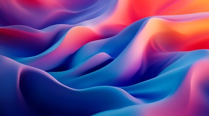 Artistic blend of pastel colors with flowing waves in pink, purple, and orange creating a tranquil and smooth backdrop image