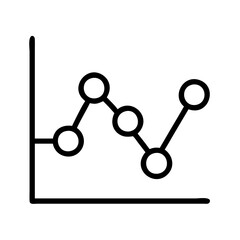 Stock market graph line chart showing financial data analysis and business performance trend line graph