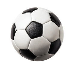 Iconic soccer ball ready for action, capturing sport's passion and competitive spirit