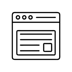 Website design layout template for user interface and user experience design wireframe outline