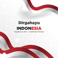 indonesia national day social media post